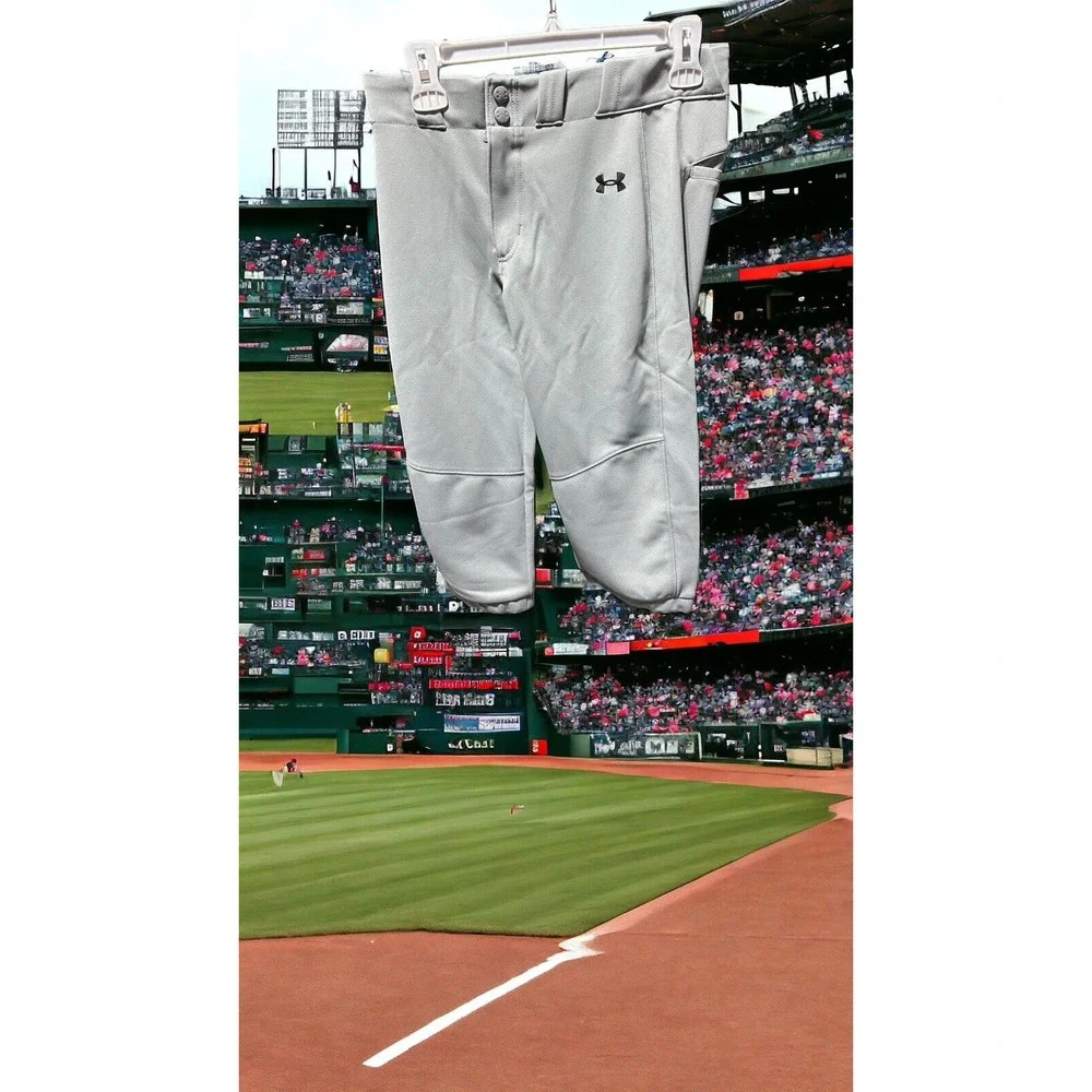 Under Armour Utility Softball Pants, Girls Size Large, Grey MSRP $25 loose